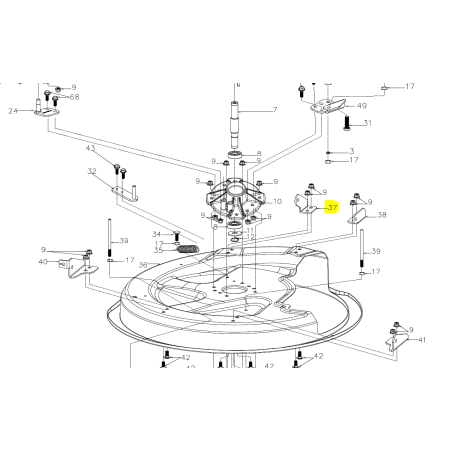 Lewe mocowanie Cedrus traktorek C-TRAC-65MC