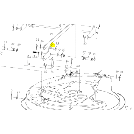 Zaczep tył Cedrus traktorek C-TRAC-65MC