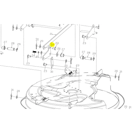 Zaczep tył Cedrus traktorek C-TRAC-65MC