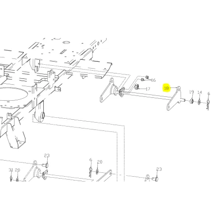 Zaczep przód Cedrus traktorek C-TRAC-65MC