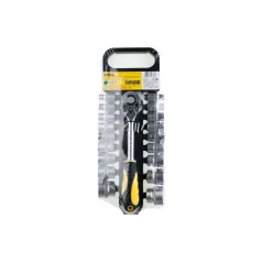 Zestaw nasadek z grzechotką 1/2", 19 szt.