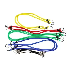 Ściągacze elastyczne do bagażu, zestaw 12 szt., słoik