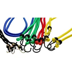 Ściągacze elastyczne do bagażu, zestaw 12 szt., słoik