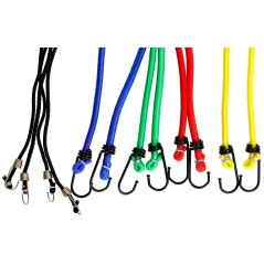 Ściągacze elastyczne do bagażu, zestaw 12 szt., słoik