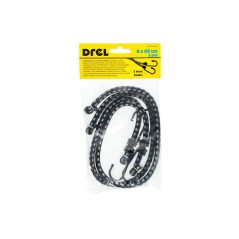 Ściągacze elastyczne do bagażu 8 mm x 60 cm, 2 haki, 2 szt.