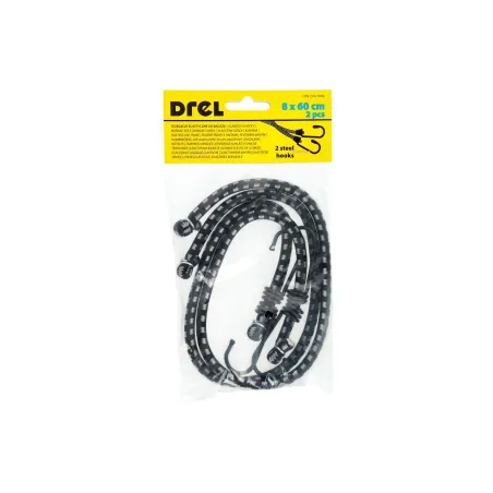 Ściągacze elastyczne do bagażu 8 mm x 60 cm, 2 haki, 2 szt.