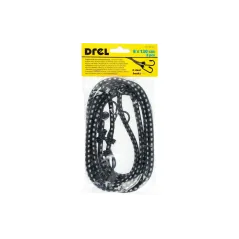 Ściągacze elastyczne do bagażu 8 mm x 120 cm, 2 haki, 2 szt.