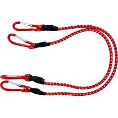 Ściągacze elastyczne do bagażu 8 mm x 60 cm, 2 karabińczyki, 2 szt.