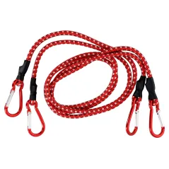 Ściągacze elastyczne do bagażu 8 mm x 120 cm, 2 karabińczyki, 2 szt.