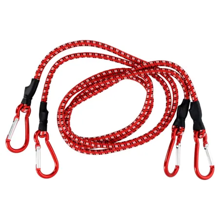 Ściągacze elastyczne do bagażu 8 mm x 120 cm, 2 karabińczyki, 2 szt.