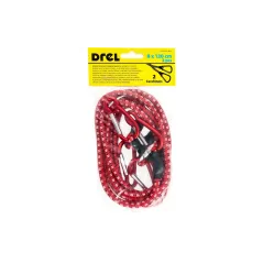 Ściągacze elastyczne do bagażu 8 mm x 120 cm, 2 karabińczyki, 2 szt.