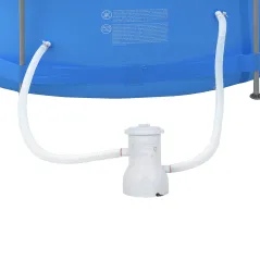 AVENLI Rundrahmenpool 427x84 Set – Gartenpool Komplettset