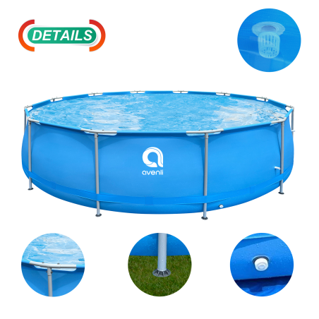 AVENLI Premium Frame Pool Round 457x122 Set