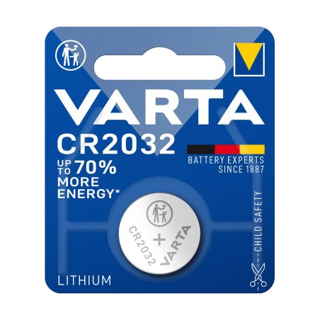 VARTA CR2032 battery 1pc/blister – lithium coin cell