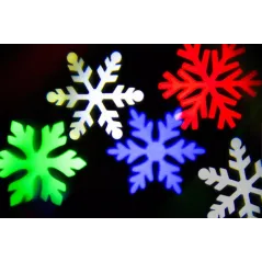 PROJEKTOR ŚWIĄTECZNY ŚNIEŻKI RGB