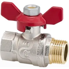 Seria S30 - zawór wodny kulowy GW/GZ 1/2" z motylkiem Calido