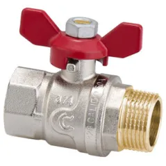 Zawór wodny kulowy GW/GZ 3/4" z motylkiem Calido S30