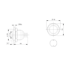 Przełącznik hermetyczny 2A/250V wystający EK5440