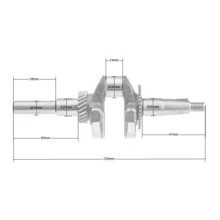 Wał korbowy silnika Weima WM170F/P glebogryzarka GL11