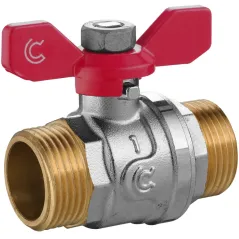 Seria S30 - zawór wodny kulowy GZ/GZ 3/4" z motylkiem Calido