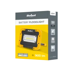 Reflektor akumulatorowy 10W z kablem USB, 4000K