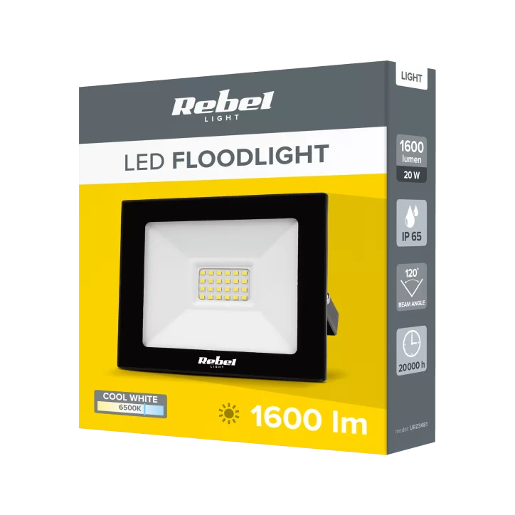 Reflektor LEd Rebel 20W (28x2835 SMD), 6500K, 230V