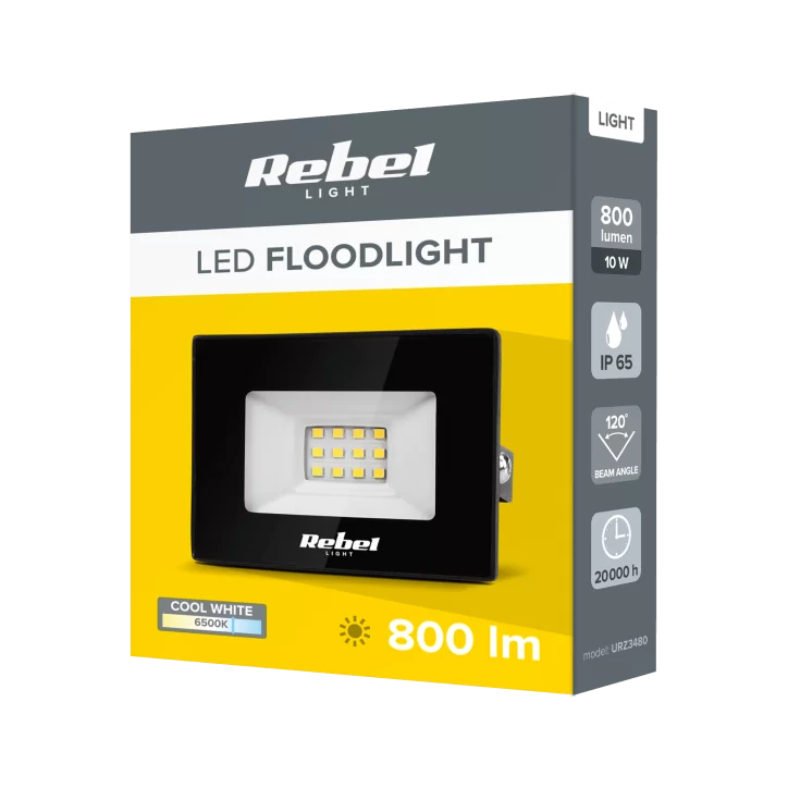 Reflektor LED Rebel 10W (15x2835 SMD), 6500K, 230V