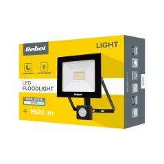 Reflektor LED Rebel 20W z sensorem zmierzchu (28x2835 SMD) , 6500K, 230V