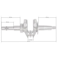 Wał korbowy Loncin G200F(D) LC168F-2 CZĘŚĆ ORYGINALNA