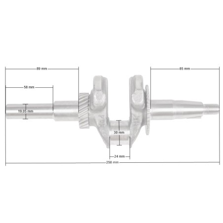 Wał korbowy Loncin G200F(D) LC168F-2 CZĘŚĆ ORYGINALNA