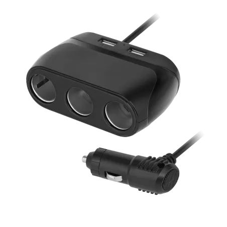 Rozdzielacz gniazda zapalniczki x3 z gniazdem master i USB 3100 mA