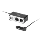 Rozgałęziacz gniazda zapalniczki x2+2xUSB 12V/24V MT-2 Rozgałęziacz gniazda zapalniczki x2+2xUSB 12V/24V MT-2