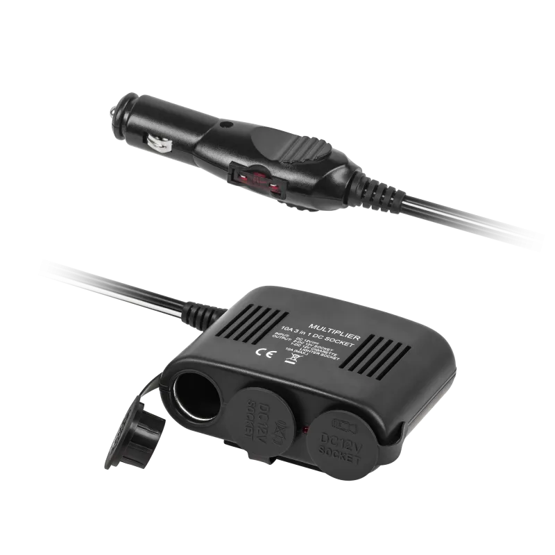 Rozgałęziacz gniazda zapalniczki x3 z gniazdem zapalniczki master+USB Rozgałęziacz gniazda zapalniczki x3 z gniazdem zapalniczki master+USB