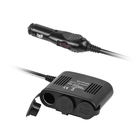 Rozgałęziacz gniazda zapalniczki x3 z gniazdem zapalniczki master+USB
