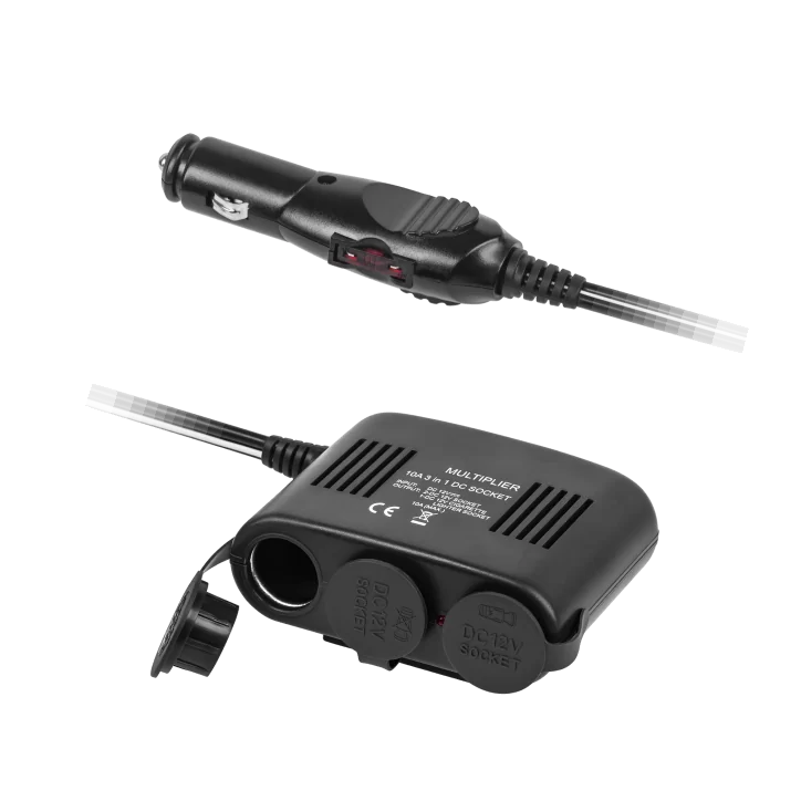 Rozgałęziacz gniazda zapalniczki x3 z gniazdem zapalniczki master+USB Rozgałęziacz gniazda zapalniczki x3 z gniazdem zapalniczki master+USB