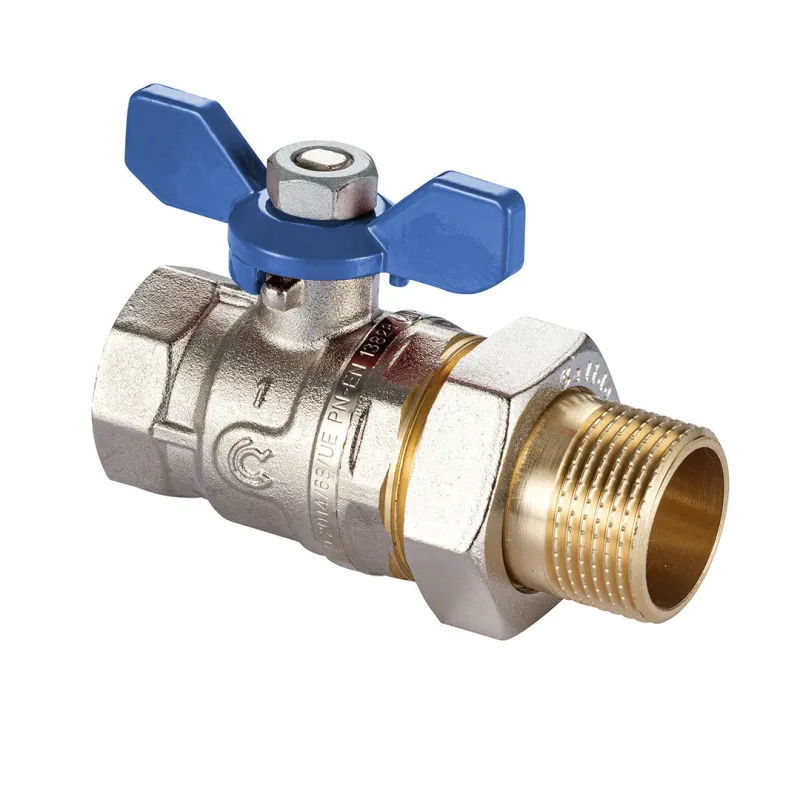 Seria S30N - zawór wodny, kulowy, GW/GZ 1" z półśrubunkiem, z motylkiem. Seria S30N - zawór wodny, kulowy, GW/GZ 1" z półśrubunkiem, z motylkiem.