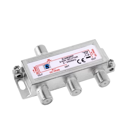 Splitter 3way 5-2450MHz power pass