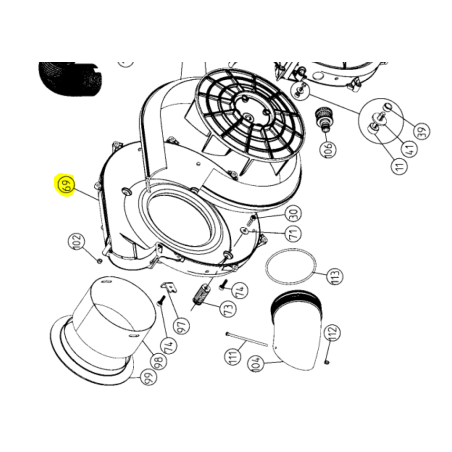 Obudowa wentylatora Cifarelli V1200 kpl.