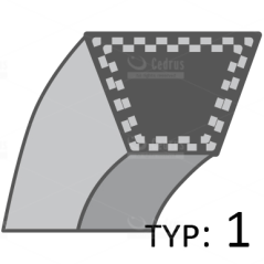 Pasek MTD napęd przekładni B10B115 /15,8x1112/