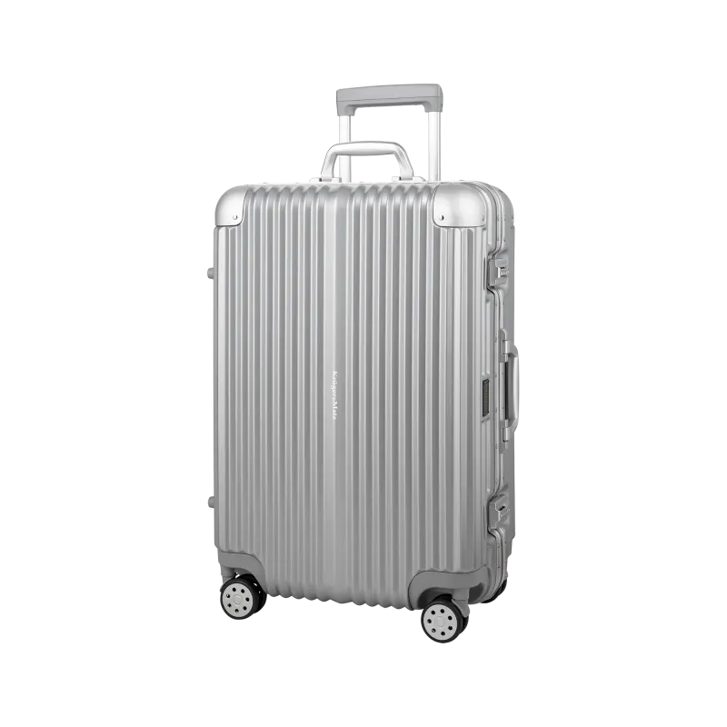 Średnia walizka na kółkach Kruger&Matz srebrna