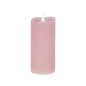 Świeca woskowa LED średnia rustic pink