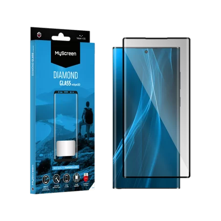 Szkło ochronne MyScreen DIAMOND GLASS edge3D czarne Samsung Galaxy S22 Ultra