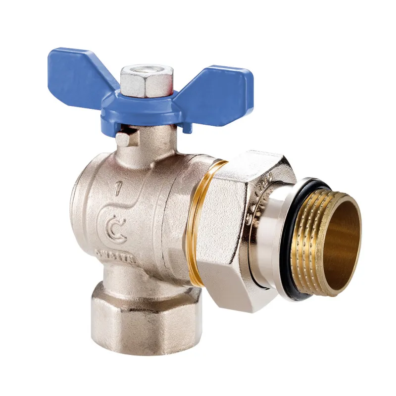 Seria S30N - zawór wodny, kulowy, kątowy GW/GZ 3/4" z półśrubunkiem i o-ringiem Seria S30N - zawór wodny, kulowy, kątowy GW/GZ 3/4" z półśrubunkiem i o-ringiem