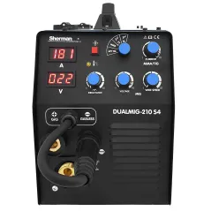 Spawarka Sherman DUALMIG 210 S4 (230V, 200A/60%, 2R, spaw. bez gazu,wyświetlacz)