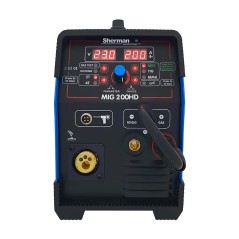 Spawarka Sherman MIG 200HD (230V, 200A/60%, 2R, spaw. bez gazu,wyświetlacz)