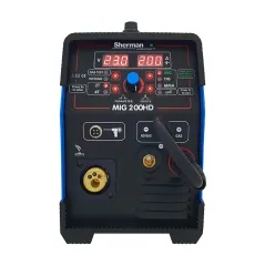 Spawarka Sherman MIG 200HD (230V, 200A/60%, 2R, spaw. bez gazu,wyświetlacz)