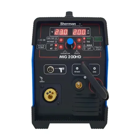 Spawarka Sherman MIG 200HD (230V, 200A/60%, 2R, spaw. bez gazu,wyświetlacz)