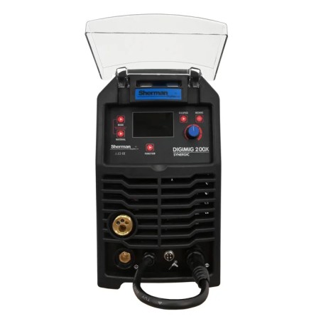 Spawarka Sherman DIGIMIG 200X Synergic (230V 200A/45% IGBT, 2R, 2T/4T, ster cyfr., kolor. Wyświetlacz, synergia)