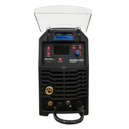 Spawarka Sherman DIGIMIG 200X Synergic (230V 200A/45% IGBT, 2R, 2T/4T, ster cyfr., kolor. Wyświetlacz, synergia)