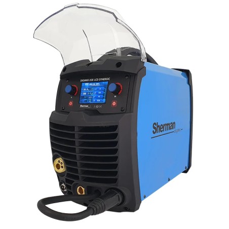 Spawarka Sherman DIGIMIG 205 LCD SYNERGIC (230V, 200A/30% IGBT , ster.cyfr., synergia , wyśw.LCD)